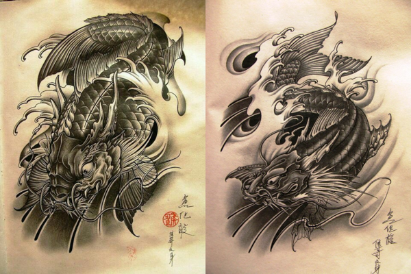 Hình xăm cá chép hoa mẫu đơn được  The InkStory Tattoo  Facebook