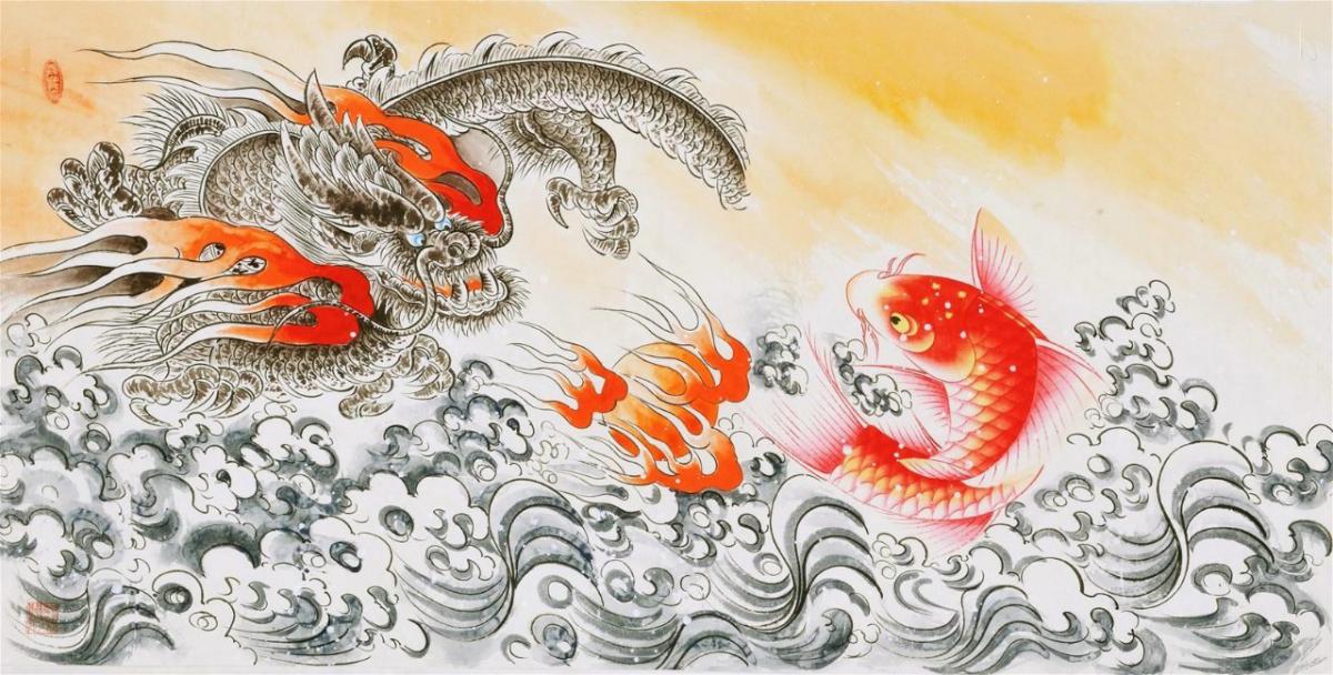 Top hơn 338 vẽ cá chép hóa rồng đơn giản tuyệt vời nhất  Tin Học Vui